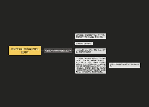 太阳中风证临床表现及证候分析