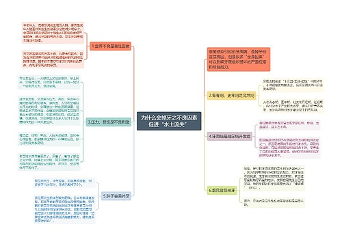 为什么会掉牙之不良因素促进“水土流失”