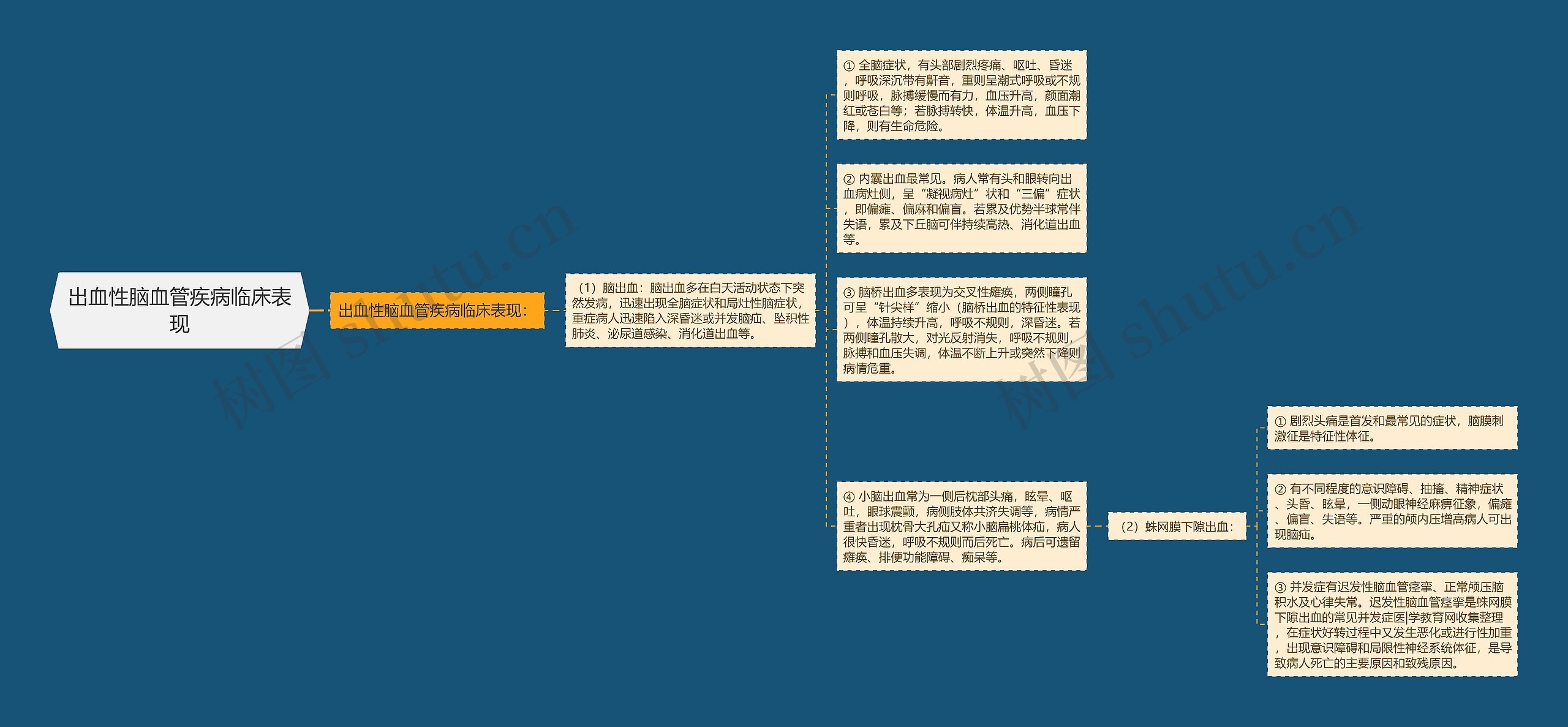 出血性脑血管疾病临床表现