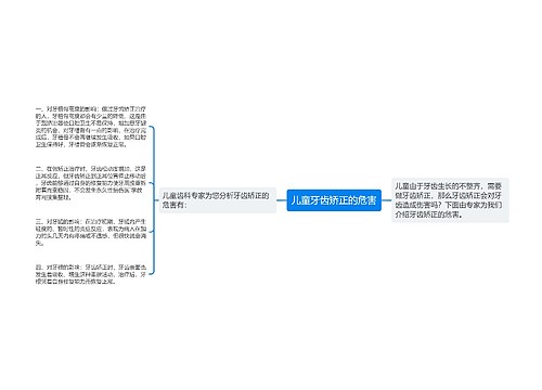 儿童牙齿矫正的危害