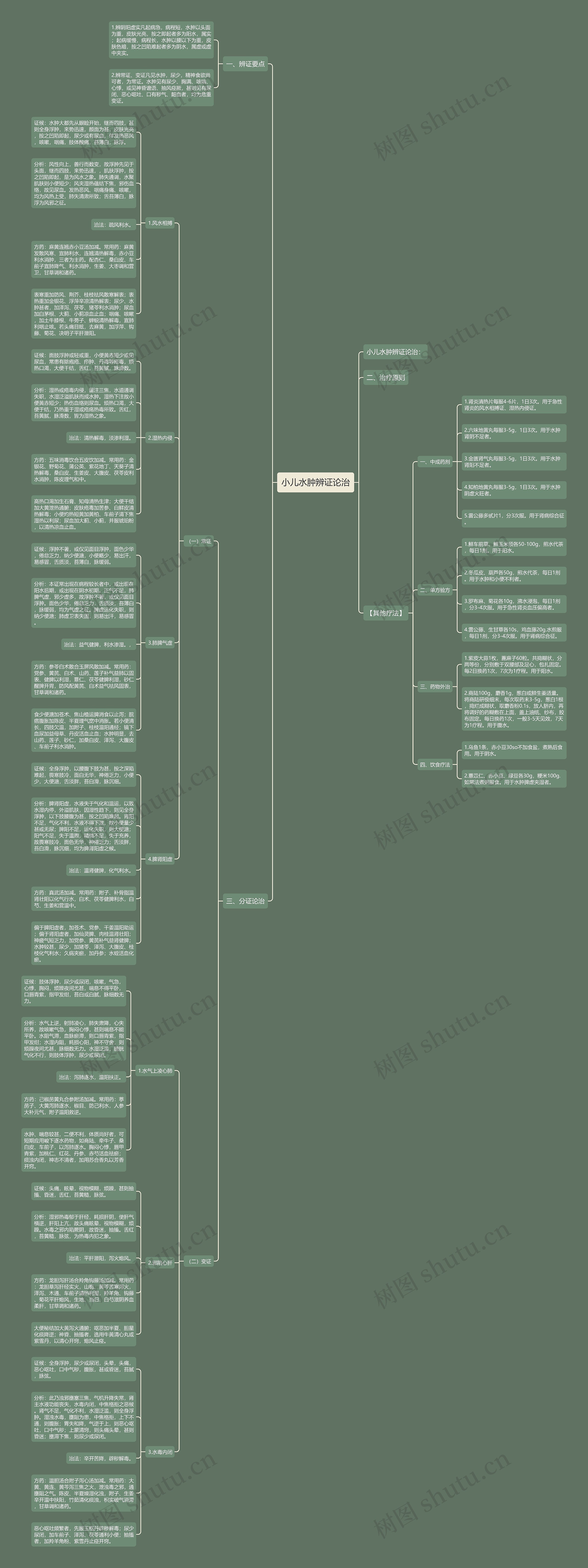 小儿水肿辨证论治