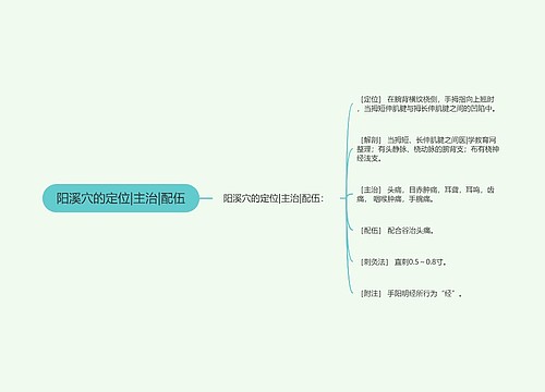 阳溪穴的定位|主治|配伍