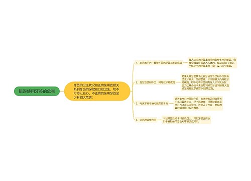 错误使用牙签的危害