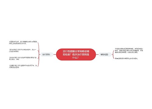 流行性腮腺炎常做哪些辅助检查？临床治疗原则是什么？