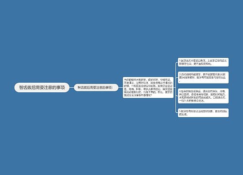 智齿拔后需要注意的事项