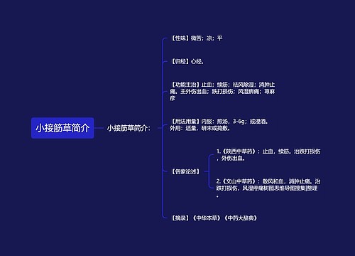 小接筋草简介