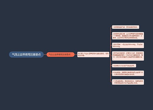 气压止血带使用注意要点