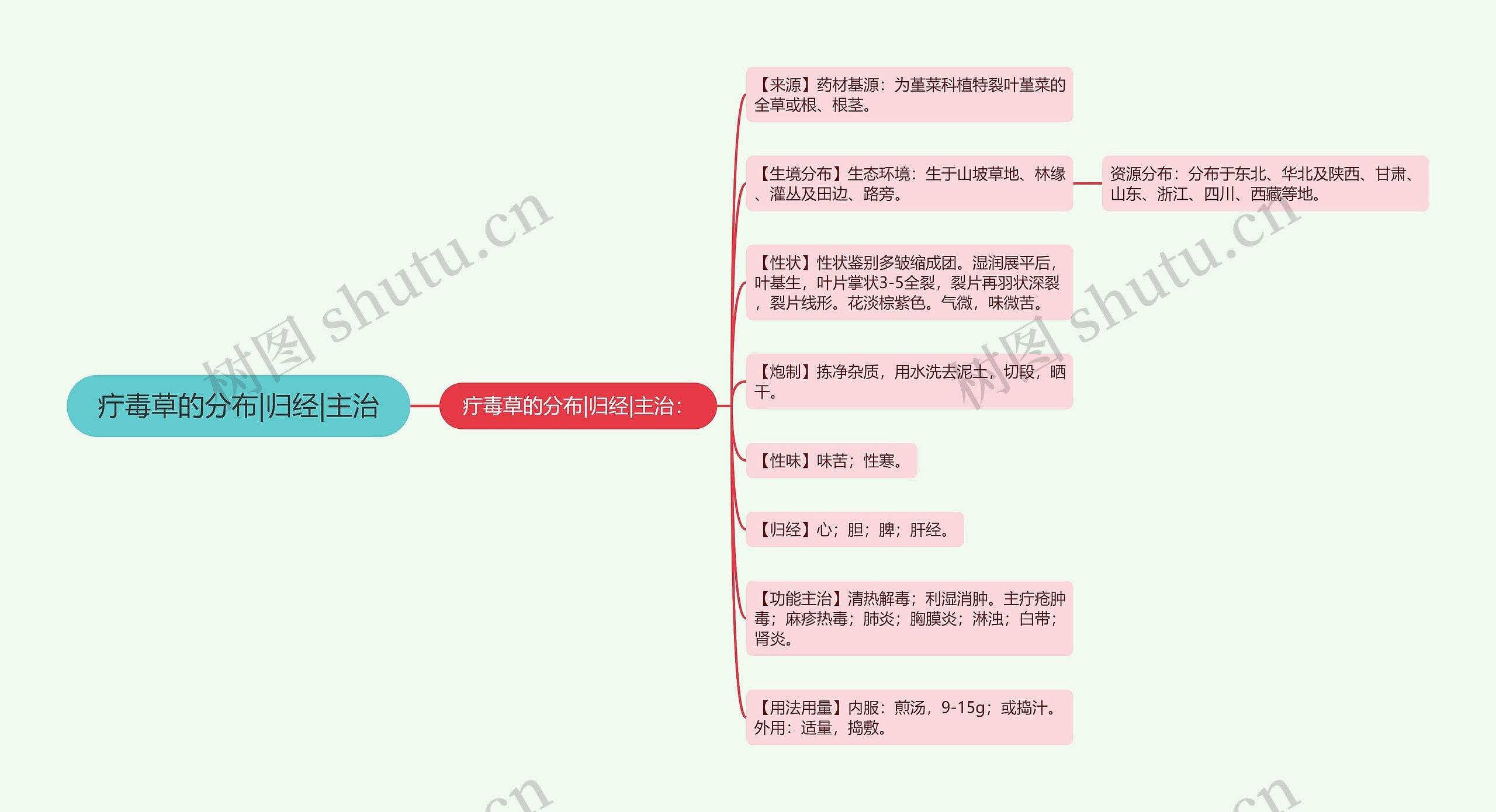 疔毒草的分布|归经|主治