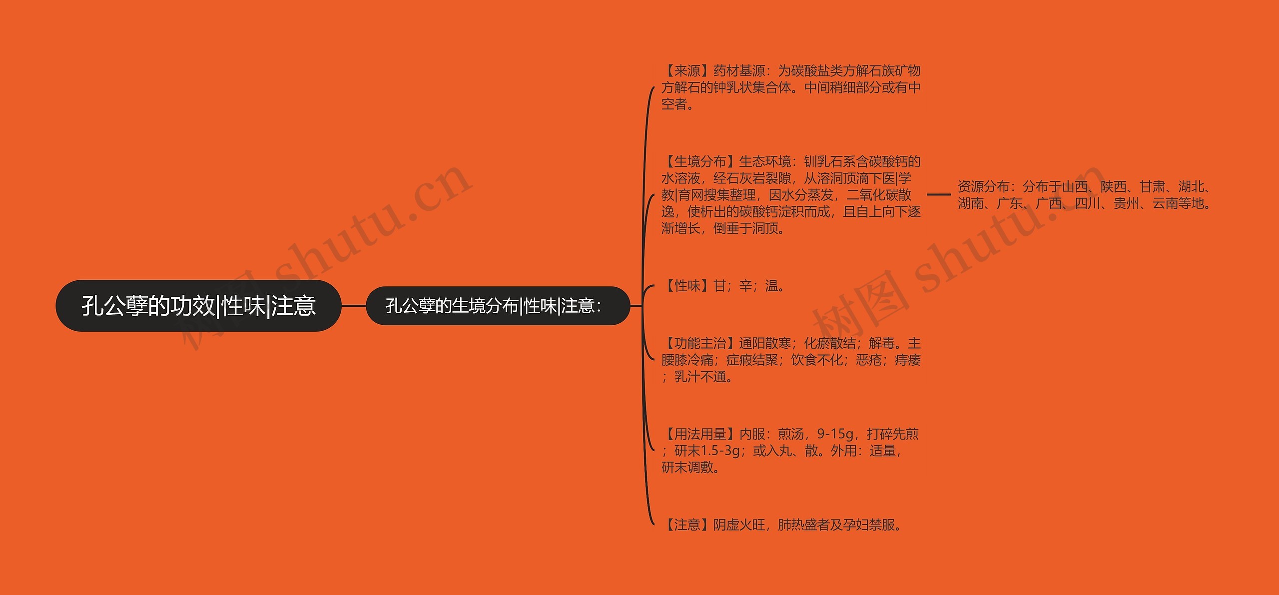 孔公孽的功效|性味|注意 孔公孽的功效|性味|注意