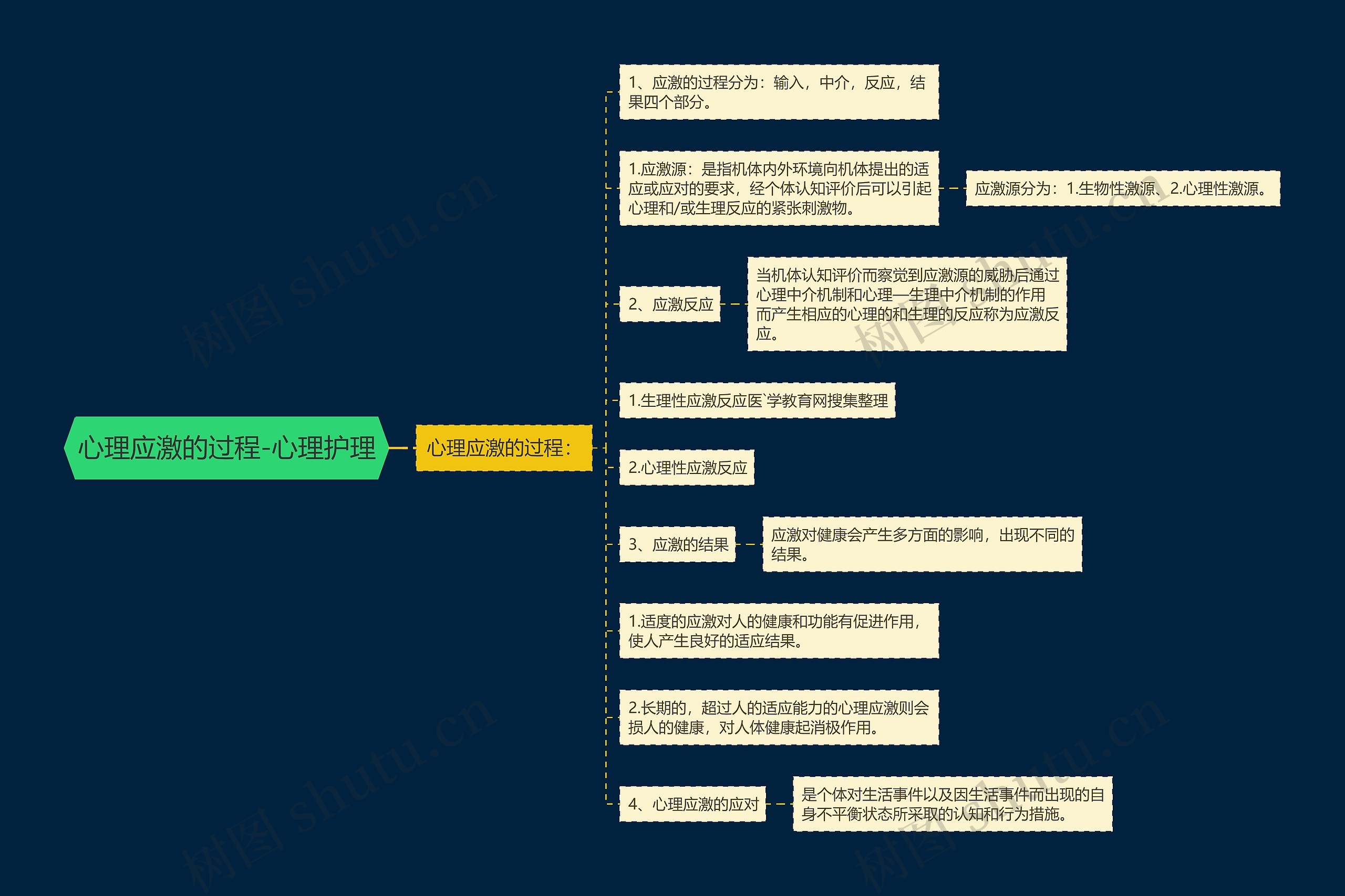 心理应激的过程-心理护理