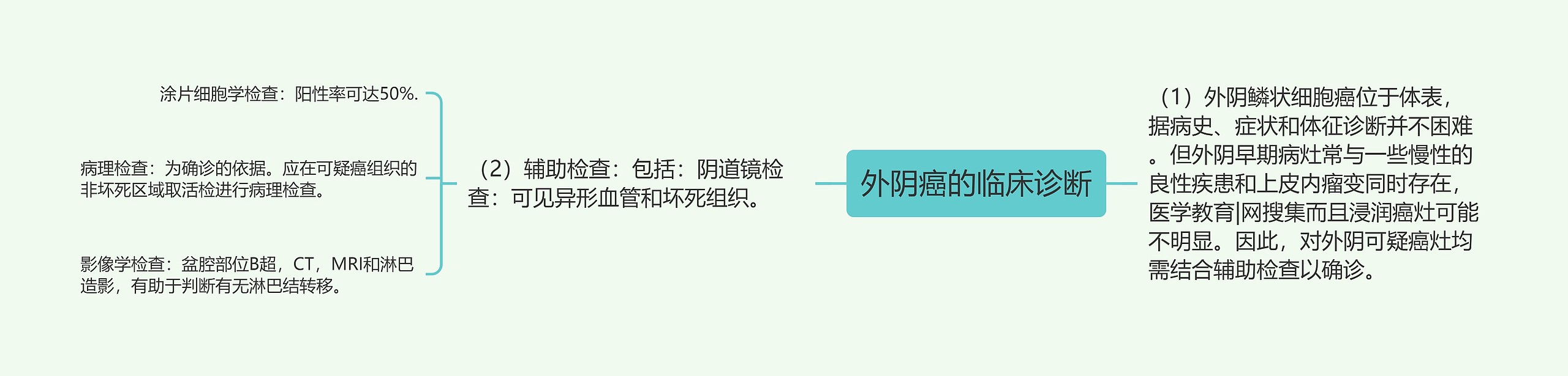 外阴癌的临床诊断思维导图