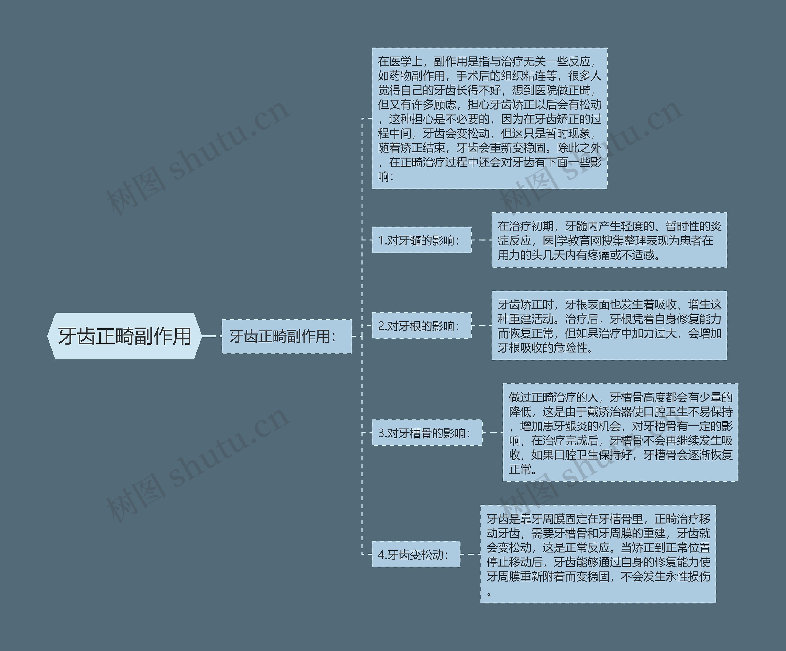 关于牙齿的思维导图图片