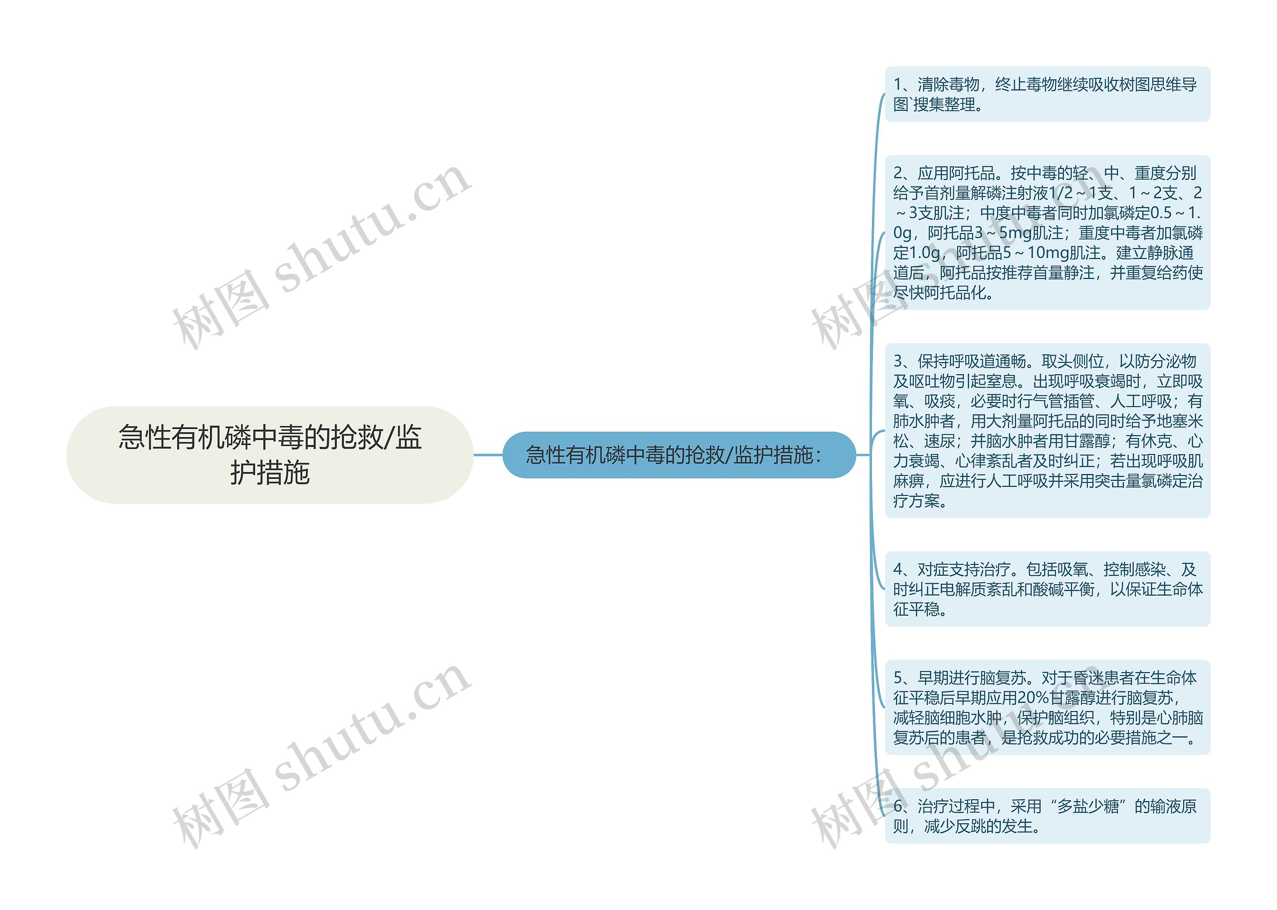 急性有机磷中毒的抢救/监护措施