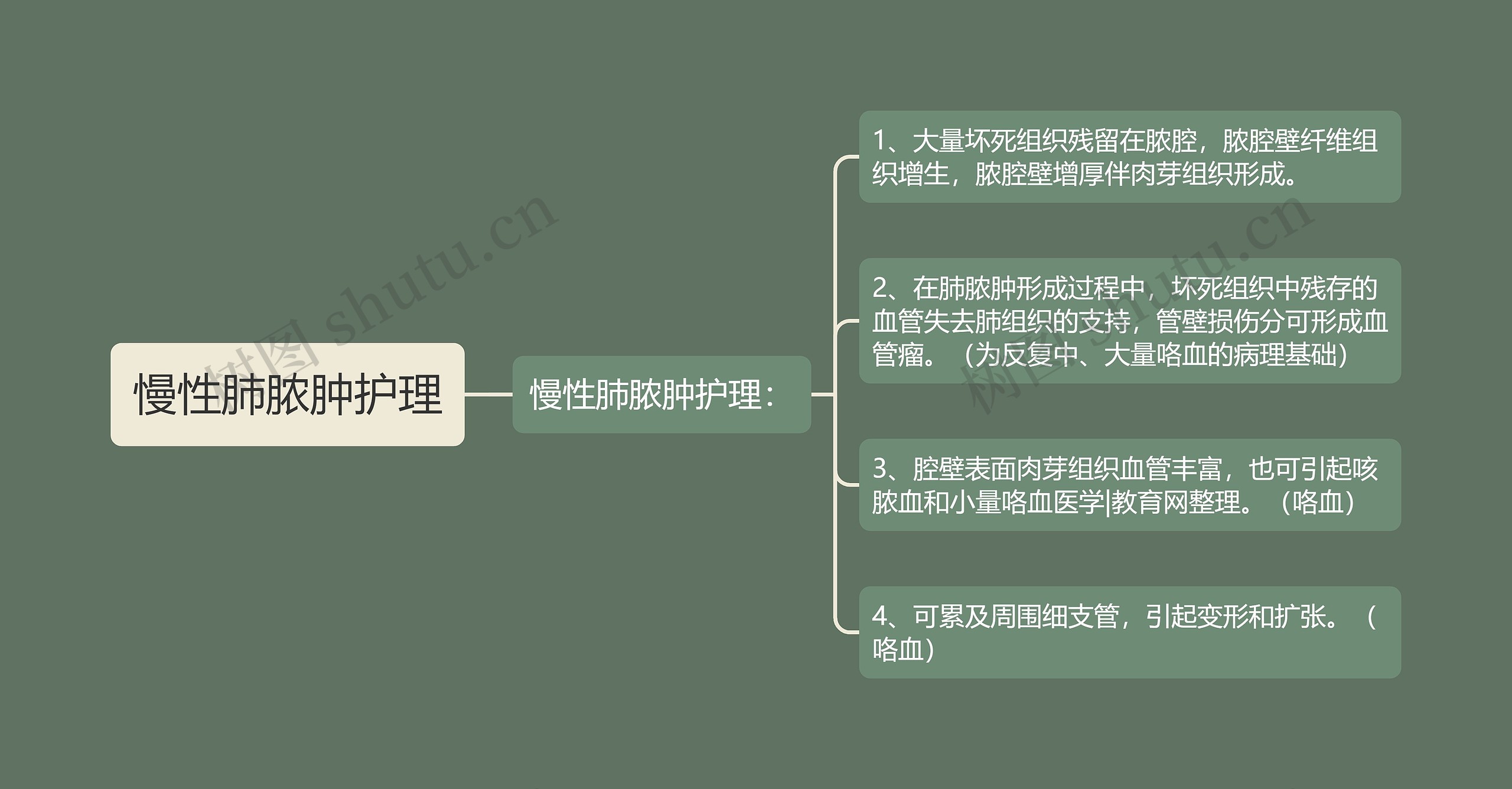 慢性肺脓肿护理 慢性肺脓肿护理