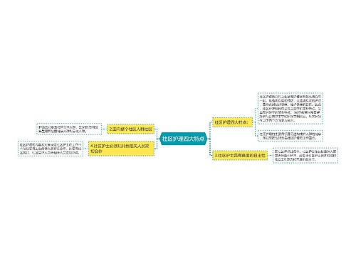 社区护理四大特点