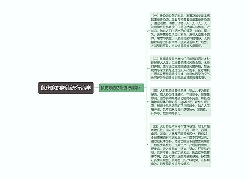 鼠伤寒的防治流行病学