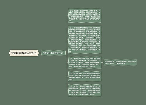 气管切开术适应症介绍