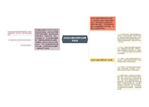 选择矫治器时需要考虑哪些因素