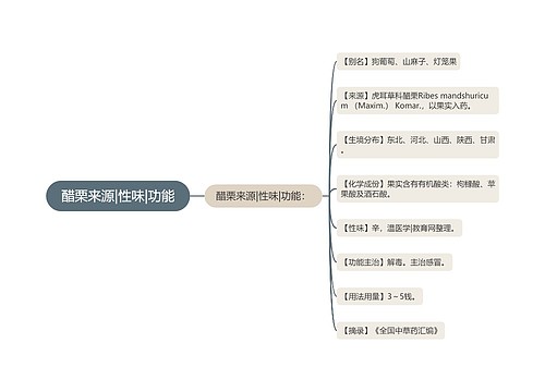 醋栗来源|性味|功能