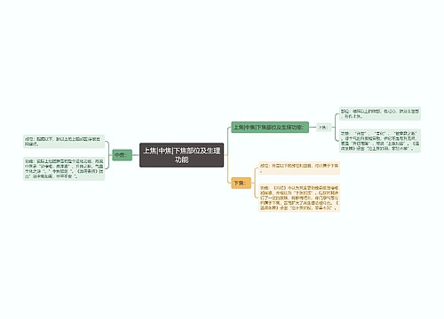 上焦|中焦|下焦部位及生理功能