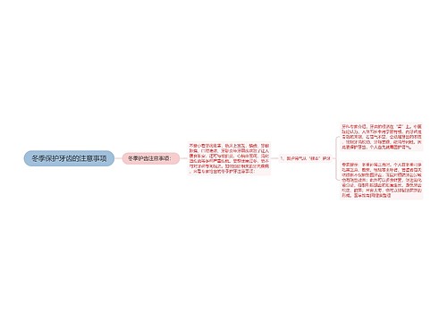 冬季保护牙齿的注意事项