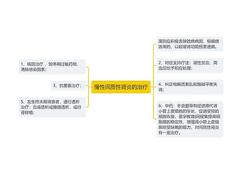 慢性间质性肾炎的治疗