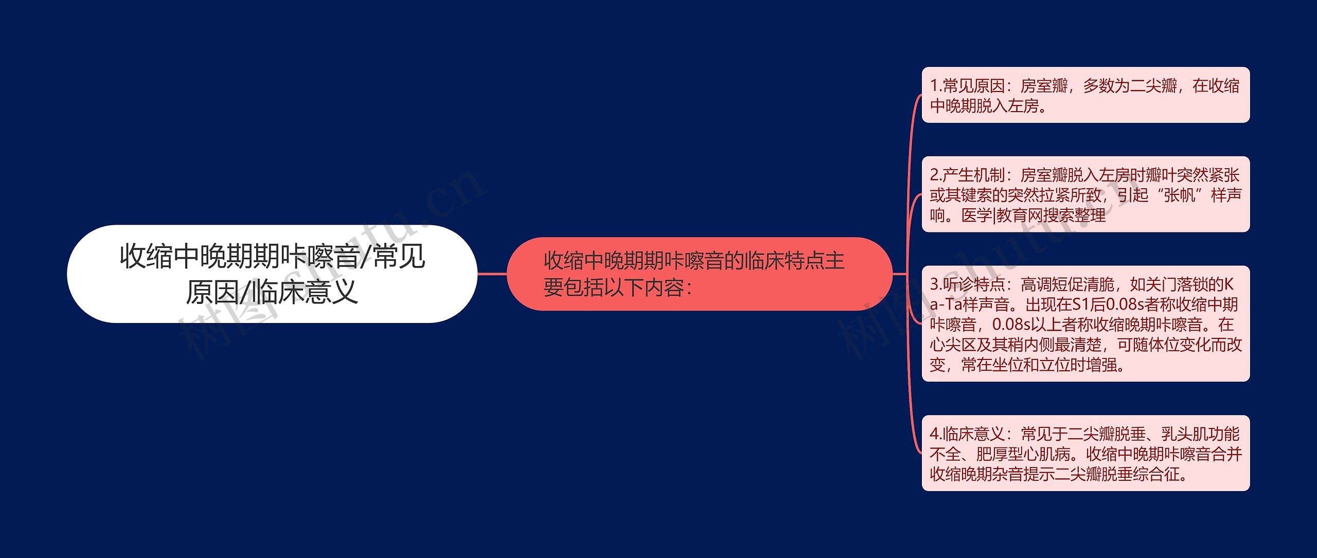 收缩中晚期期咔嚓音/常见原因/临床意义 收缩中晚期期咔嚓音/常见原因/临床意义