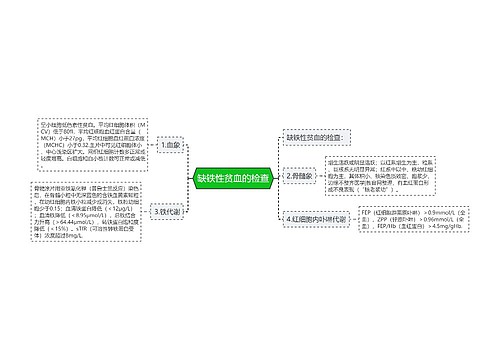 缺铁性贫血的检查