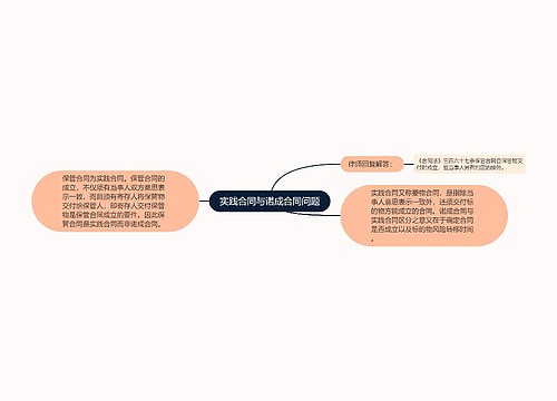 实践合同与诺成合同问题