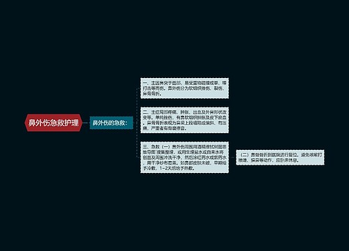 鼻外伤急救护理