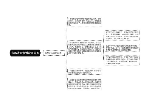 有哪些因素引发牙周炎