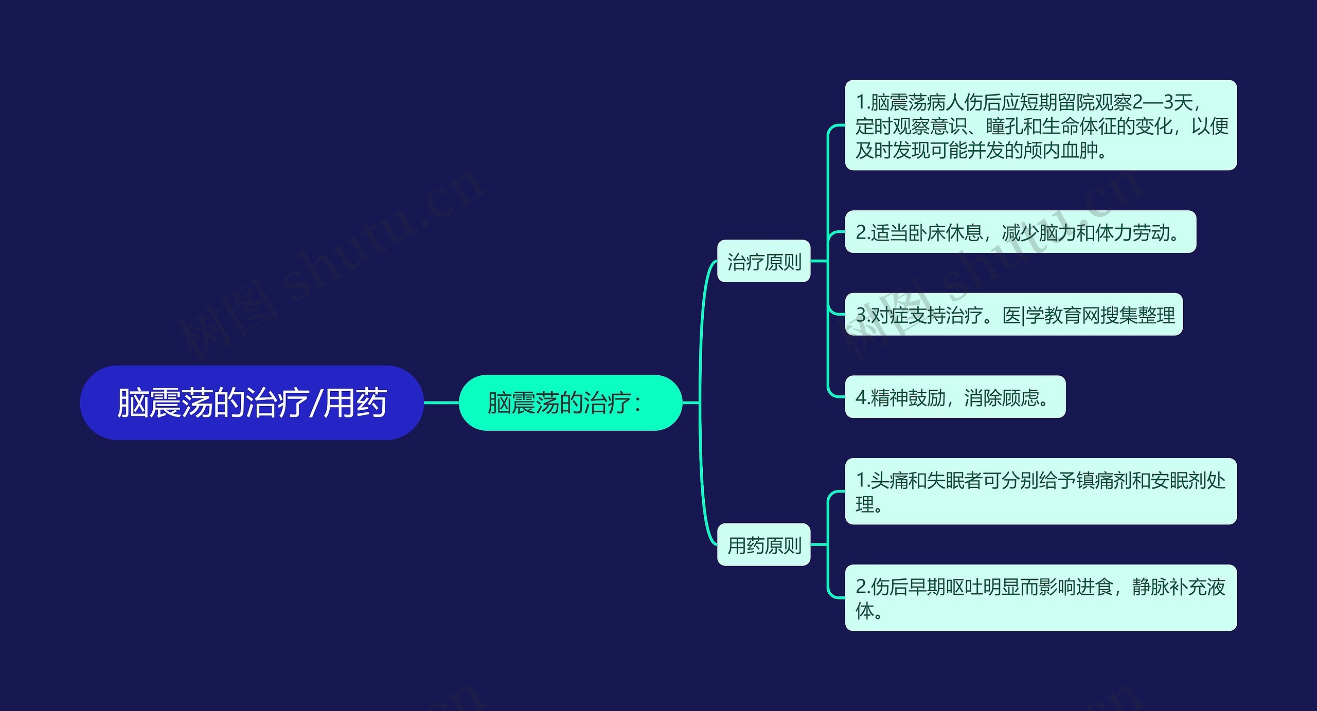 脑震荡的治疗/用药 脑震荡的治疗/用药