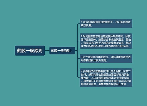 截肢一般原则