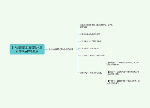 针对腹腔镜胆囊切除术患者的术后护理要点