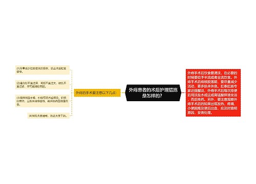 外痔患者的术后护理措施是怎样的？