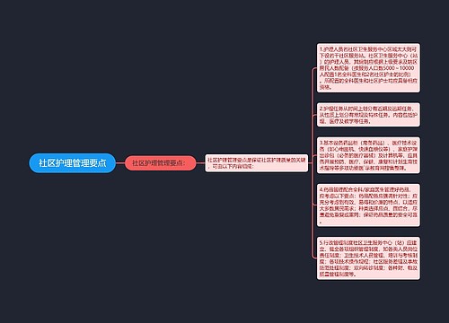 社区护理管理要点