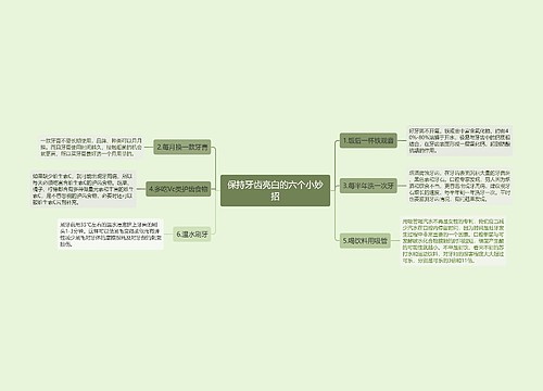 保持牙齿亮白的六个小妙招