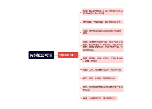 内科检查9项目