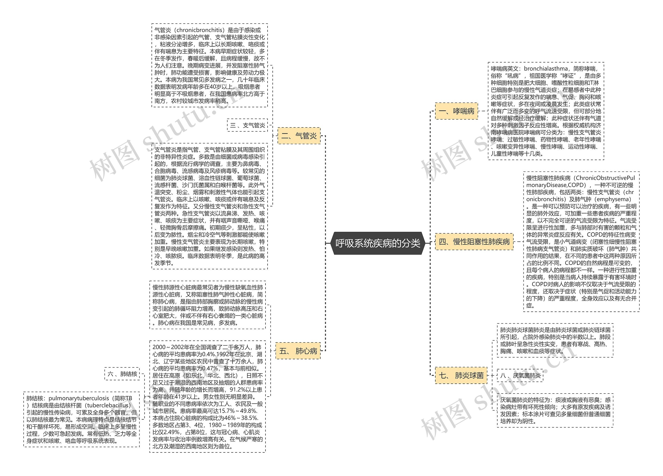 呼吸系统疾病的分类 呼吸系统疾病的分类