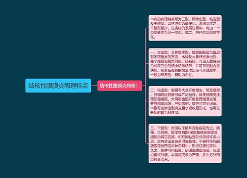 结核性腹膜炎病理特点