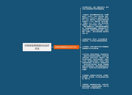 外阴急性蜂窝组织炎治疗方法