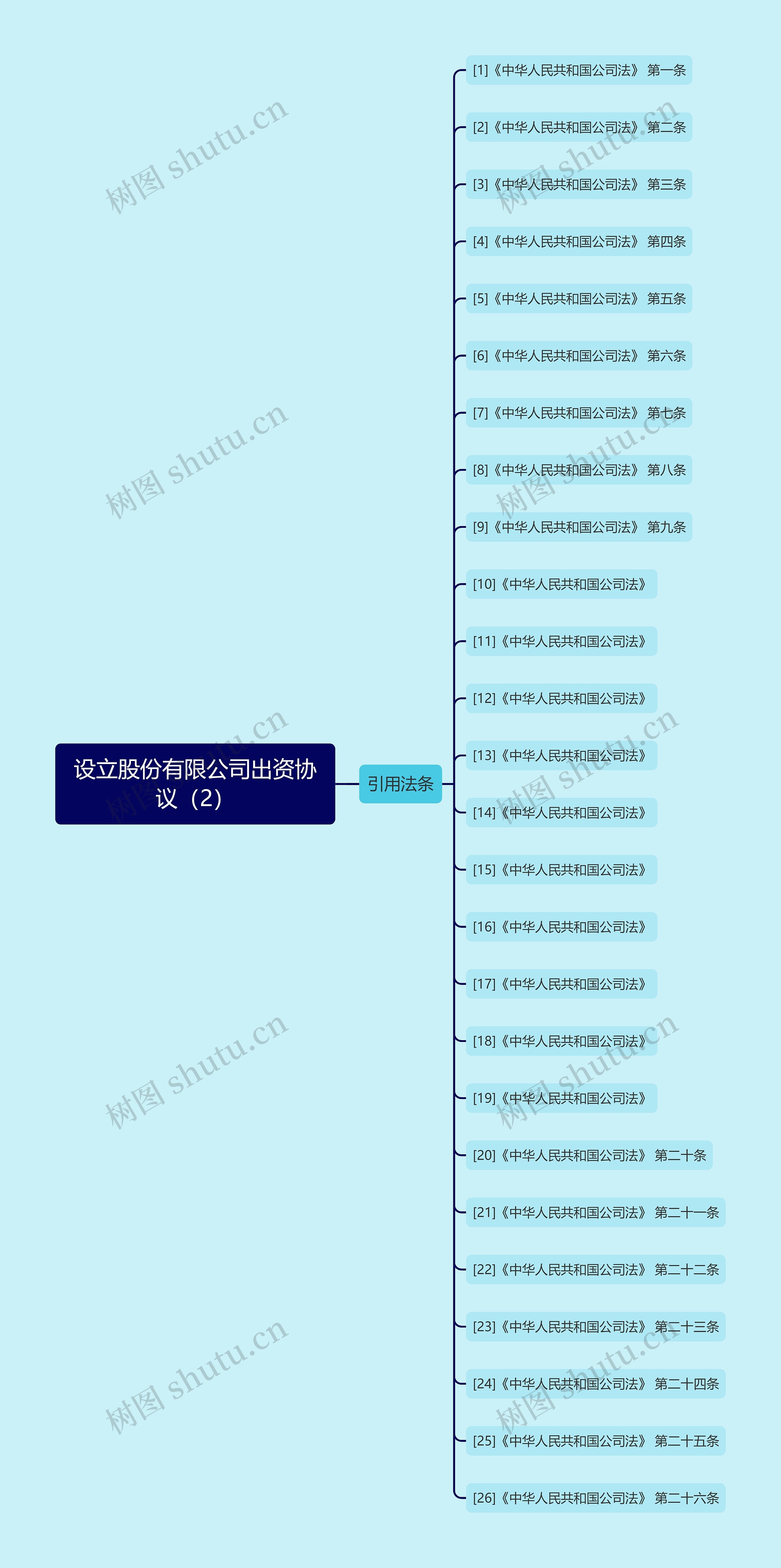 设立股份有限公司出资协议（2）思维导图