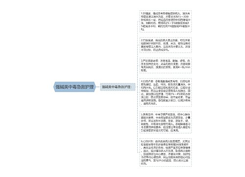 强碱类中毒急救护理