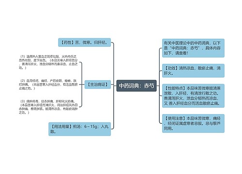 中药词典：赤芍