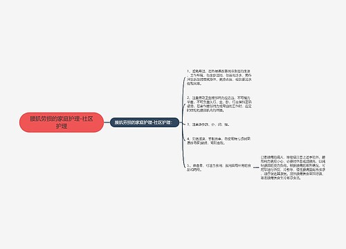 腰肌劳损的家庭护理-社区护理