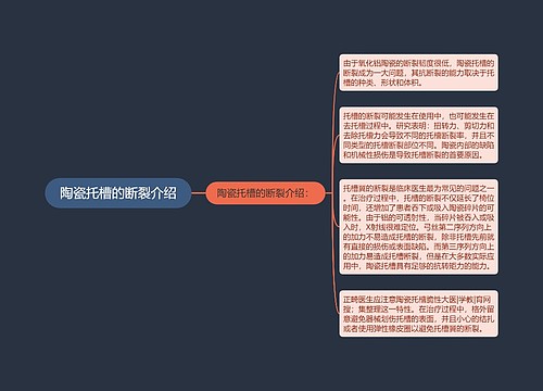 陶瓷托槽的断裂介绍