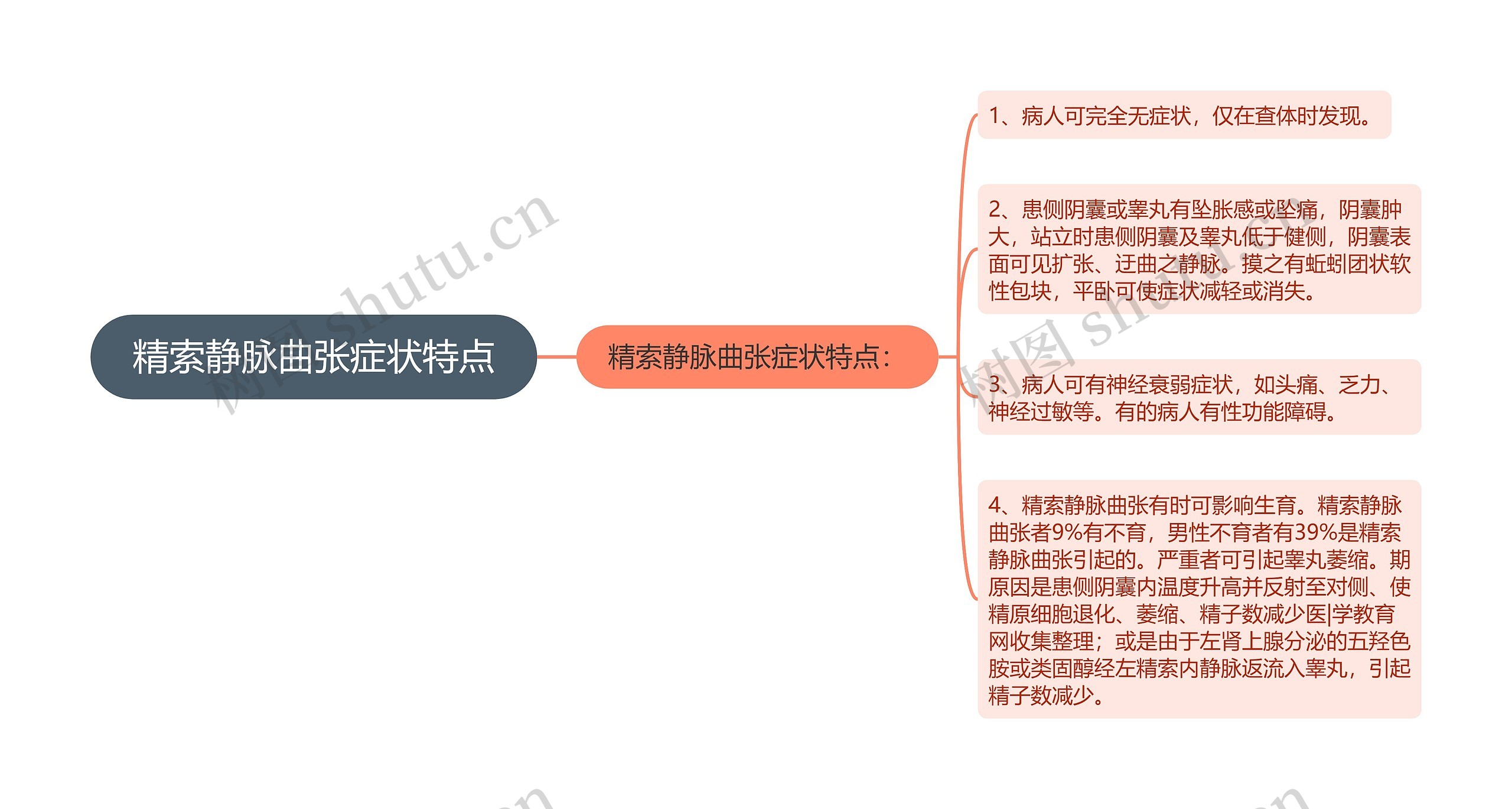 精索静脉曲张症状特点 精索静脉曲张症状特点