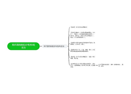 狗爪豆的别名|分布|性味|主治