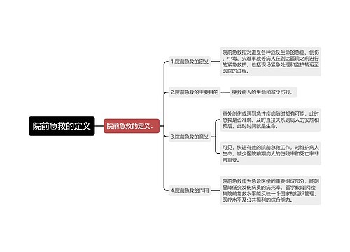 院前急救的定义