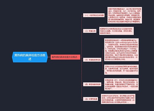 黄热病的具体检查方法概述